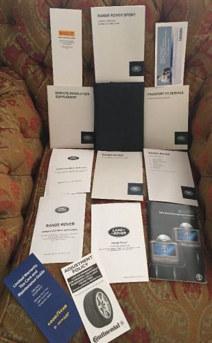 2014 15 16 land rover range rover sport oem  navigation owners manual full set