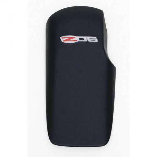 Corvette center console door, ebony leather, with z06 logo,2006-2013