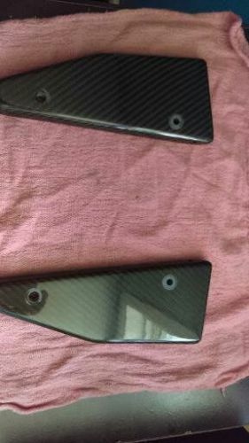 2016 corvette front splitter carbon fiber corner pieces