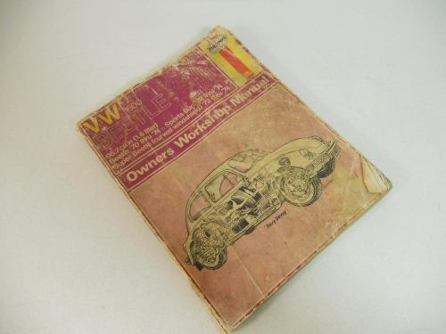 Vw 1600 beetle &#039;70-&#039;74, sports bug+super beetle &#039;72-&#039;74 haynes repair manual