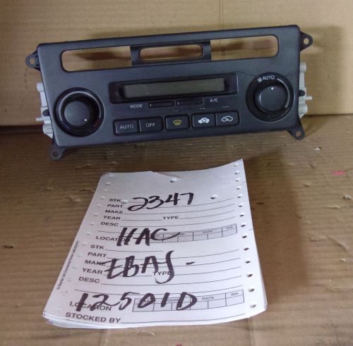 2002 02  acura rl a/c ac heat climate control oem w/o nav