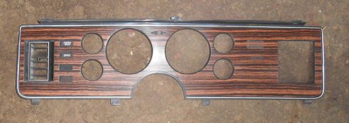 79 80 81 82 83 84 85 86 mustang fox body woodgrain dash instrument cluster bezel