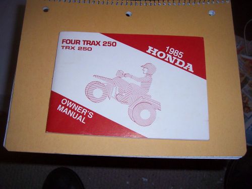 Honda trx 250 owners manual original 1985