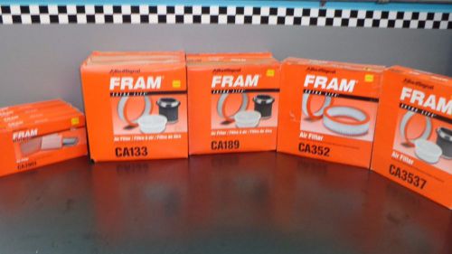 Wholesale lot of (12) new nos fram air filters ca3903 ca133 ca189 ca3537 ca352