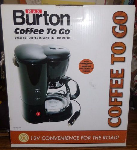 Max burton  coffee to go coffee maker 4 cup 12v  must have for storm seasons