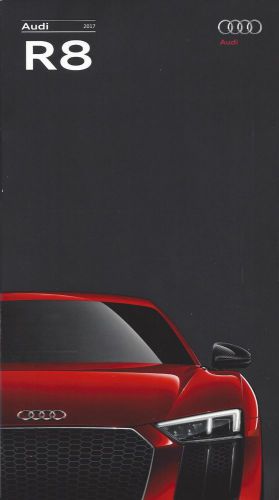 2017 audi r8 - r8 v10 &amp; r8 v10 plus models 34 page brochure