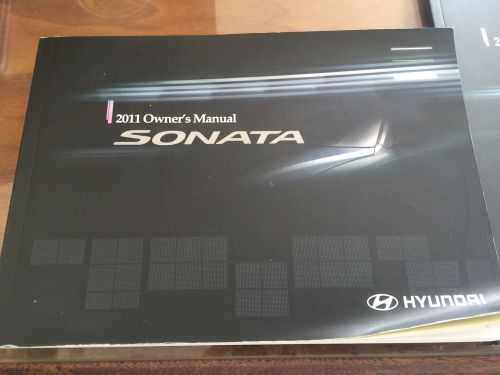 2011 hyundai sonata owners manaul and warranty booklets