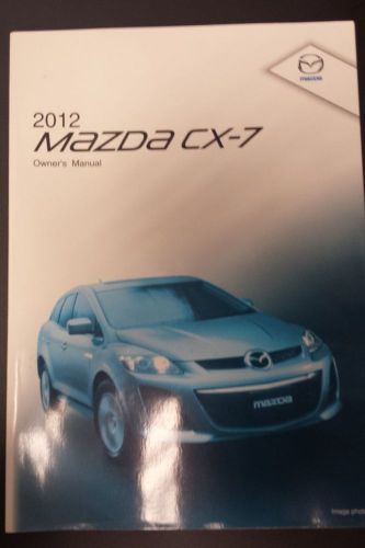 2012 mazda cx-7 owner&#039;s manual - excellent condition, original, no tears!