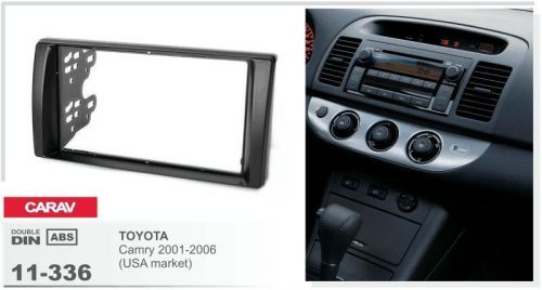 Carav 11-336 2din car radio dash kit panel toyota camry 2001-2006 (usa market)