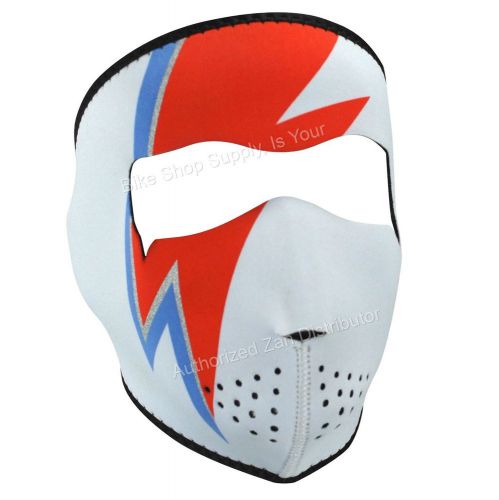 Zan headgear wnfm070, neoprene full mask, reversible to red, bowie face mask