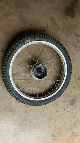 1976 76 kawasaki kt250 250 front wheel trials speedo gear front wheel