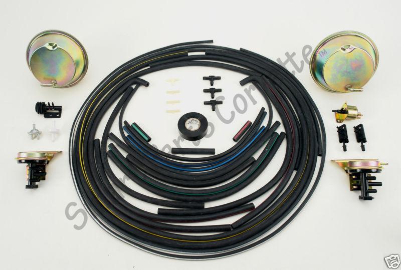 69 corvette deluxe headlight & wiper door vacuum hose kit - new!