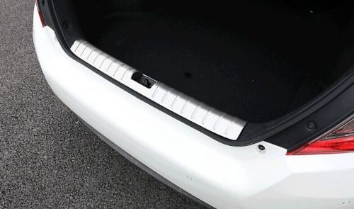 Stainless steel rear bumper protector sill plate cover for 2016 2017 honda civic
