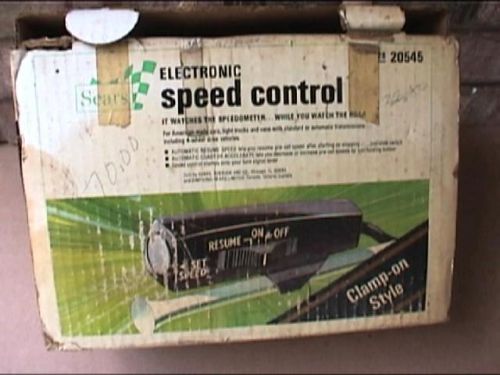 Sears add-on electronic cruise speed control kit 28-20545 car truck vans cib