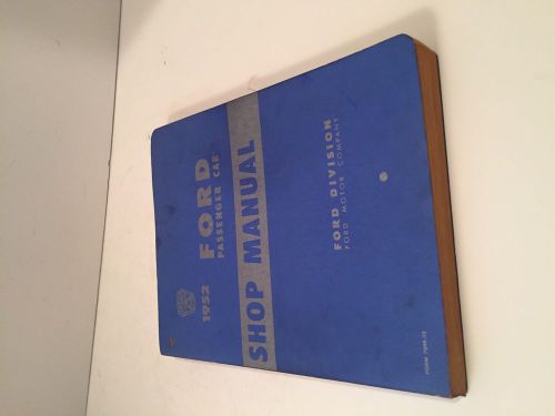 1952 ford passenger car shop manual