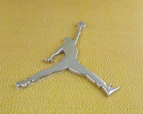 3d auto chrome jumpman basketball for all vehicles emblem badge decal sticker