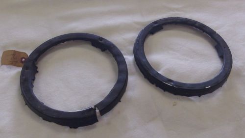 Nos gm 1963 63 chevy pickup truck headlamp bezels aluminium c10 k10 4x4