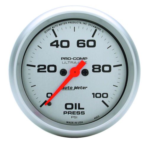 Autometer 4453 ultra-lite electric oil pressure gauge