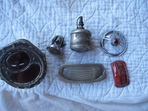 1940s glass lenses brake, license, parking lights