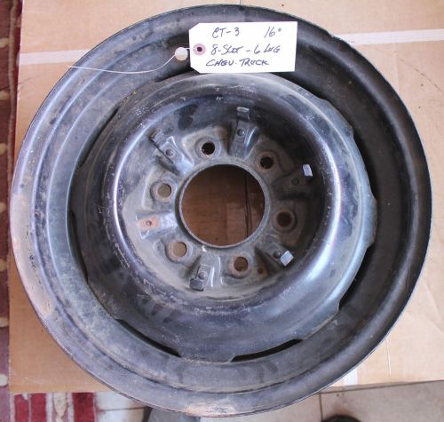 1937 1939 1941 1946 1947 1950 1952 1954 chevy truck 6-lug steel wheel used ct-3