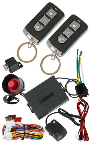 12v 2 remote controls universal car alarm security system shocking sensor /2292