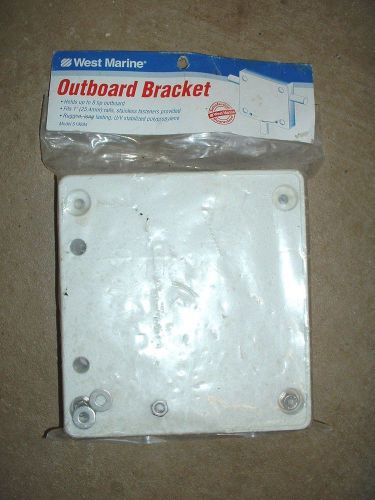 Outboard motor bracket--rail mount, weswt marine #519884, 1&#034; rail, 8 hp maximum