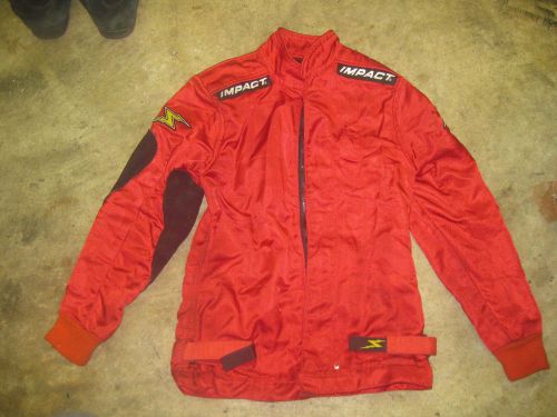 Go kart racing red impact youth small racing jacket