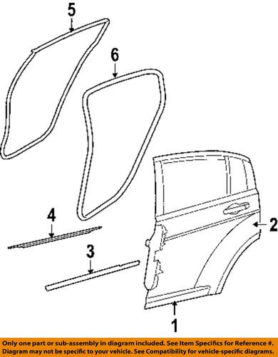 Chrysler oem 5074754ab door outer panel-outer panel