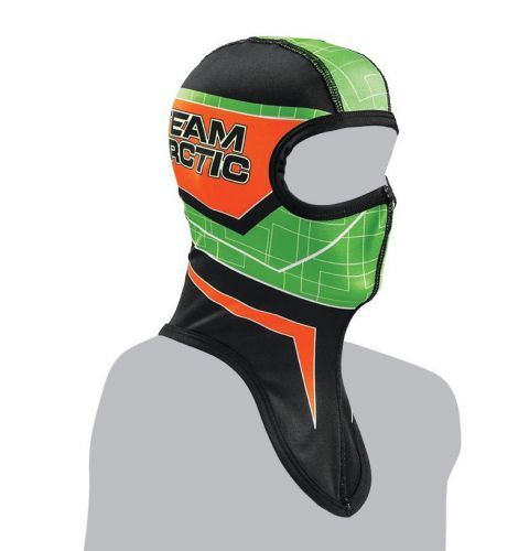 Arctic cat adult sno pro balaclava / facemask - black - green - orange 5262-57*