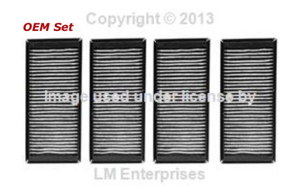 Bmw oem cabin pollen air filter set m3 e90 e92 e93 2008 - 2012 new