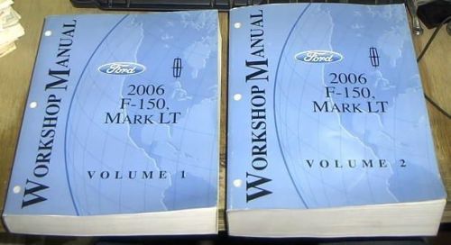 2006 ford f150 lincoln mark lt trucks factory service &amp; wiring manuals set of 3