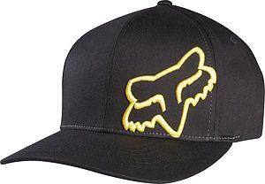 Fox racing flex 45 2014 mens flexfit hat black/yellow