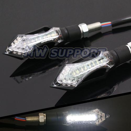 Sword front running white led turn signals light yamaha xj6 / r 10 11