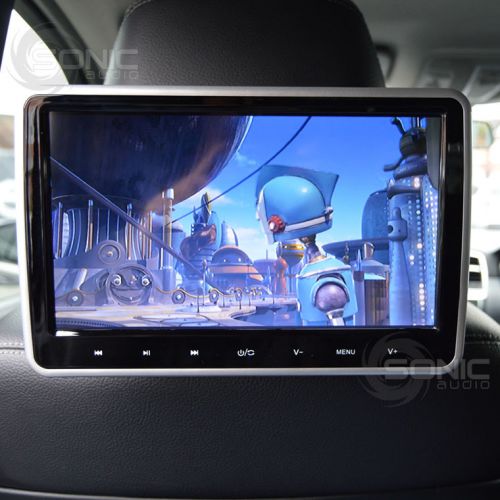 Plug-and-play car hd 10.1&#034; headrest dvd player/screen usb/sd/hdmi lexus/toyota