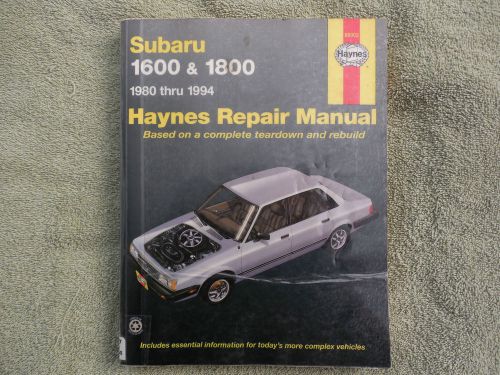 Subaru 1600 and 1800 1980 thru 1994 by john haynes and larry holt (1998,...