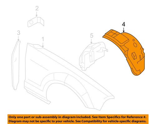 Ford oem 05-09 mustang-fender liner left 5r3z16103aa