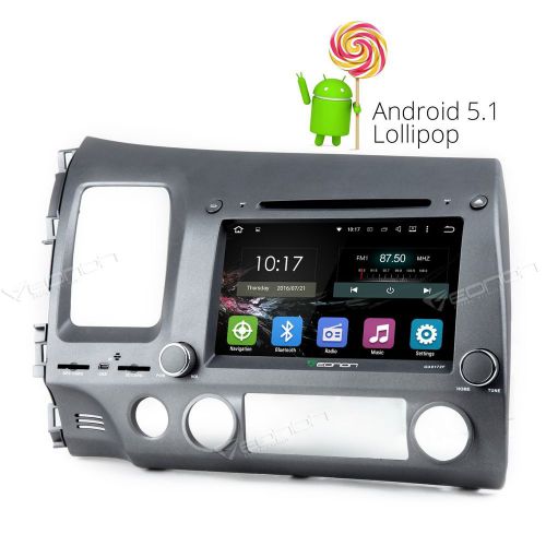 8&#034; car dvd stereo gps radio for honda civic 2006-2010 android 5.1 bluetooth a 3g