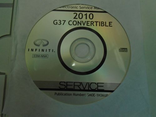 2010 infiniti g37 g 37 convertible service repair shop manual cd dvd brand new