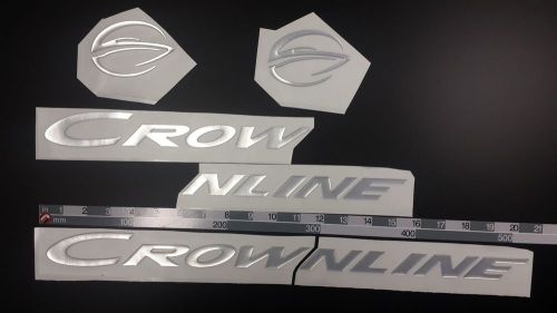 Crownline boat emblem 20&#034; epoxy stickers resistant to mechanical shocks vinyl