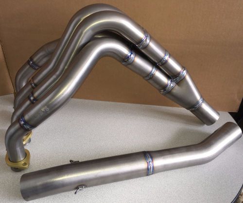 06-11 kawasaki ninja zx14 muzzy titanium exhaust head pipe and mid pipe