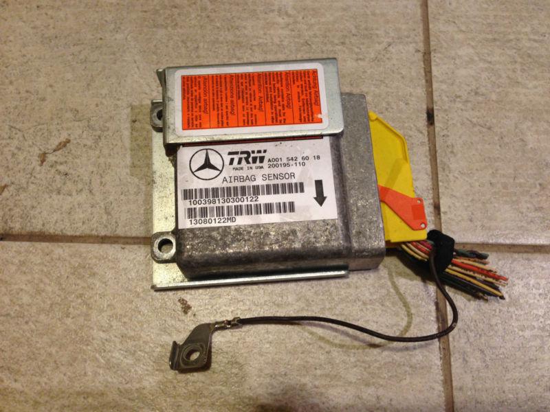 98 99 mercedes ml320 ml430 ml55  srs air bag sensor ecu module a0015426018 1998