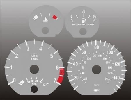 1999-2003 bmw 3 series sedan instrument cluster grey face gauges 99-03