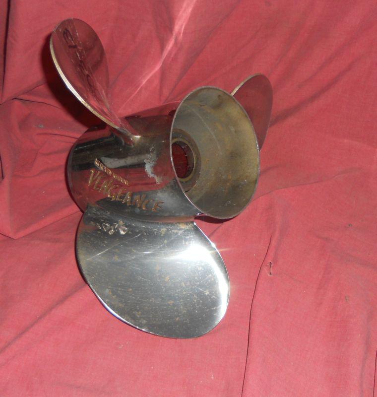 Mercury vengeance 13 3/4 x 21 stainless steel propeller 48-16318a46-21 (#3-13)