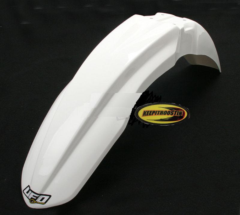 Ufo white front fender plastic for kawasaki kx 250f 450 2009-2012  kx250f kx450