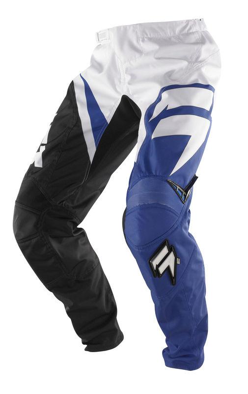 Shift assault race blue / white pant motocross dirtbike atv mx 2014 pants