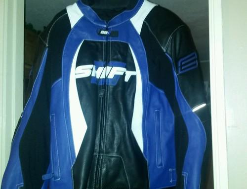 Leather riding jacket mens xxl