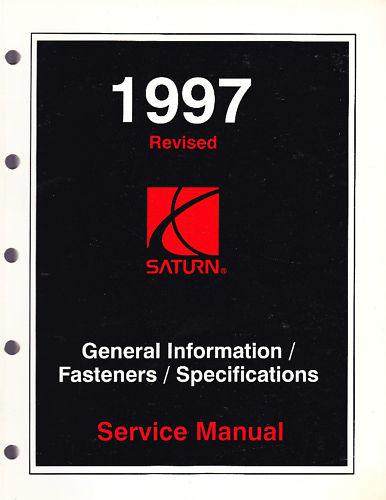 1997 saturn general information service manual  revised