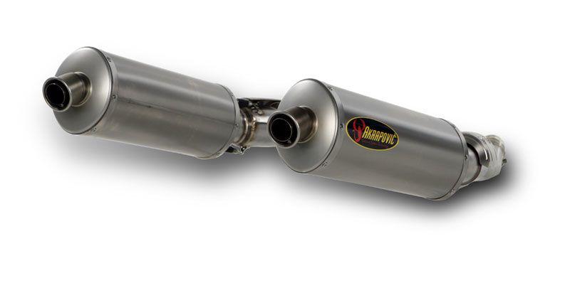 Akrapovic sp dual slip-on mufflers titanium for kawasaki zx-14 2006-2007