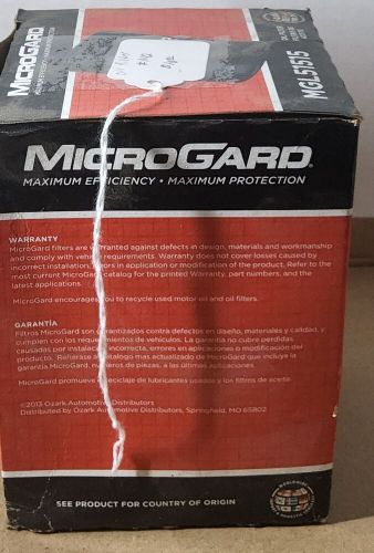 Microgard mgl51515 engine oil filter new in box