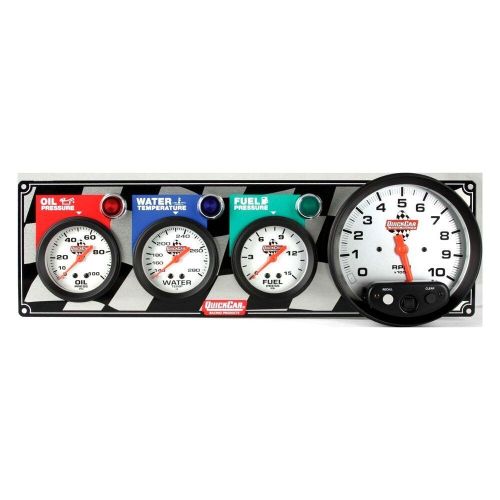 Quickcar racing 61-6042 - standard 4-gauge panel (oil pressure/water temp/fuel